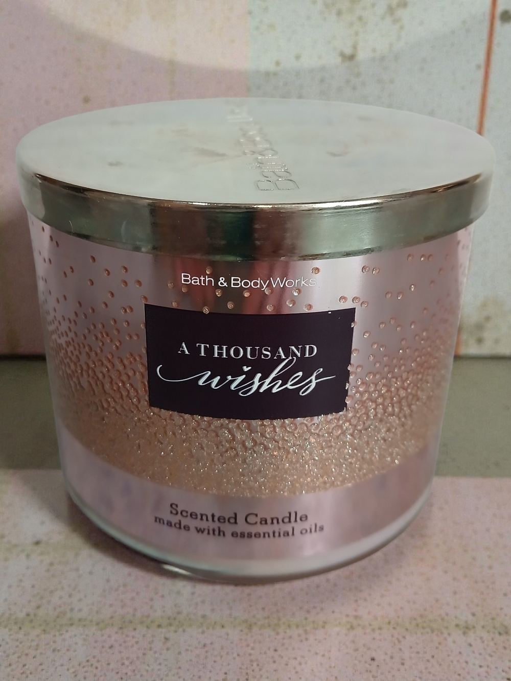 Bath & Body Works A Thousand Wishes Candle - Rose Gold